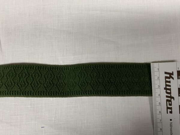 Elastisches Webband grün