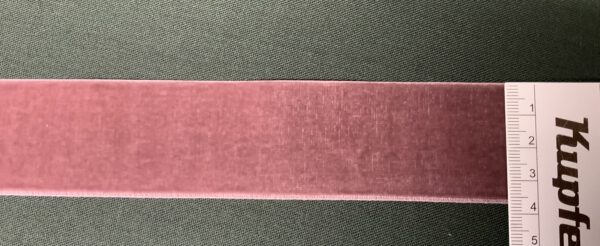 elastisches Samtband altrose