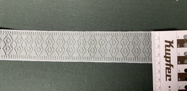 Elastisches Webband grau
