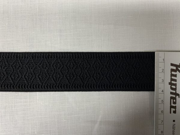 Elastisches Webband schwarz