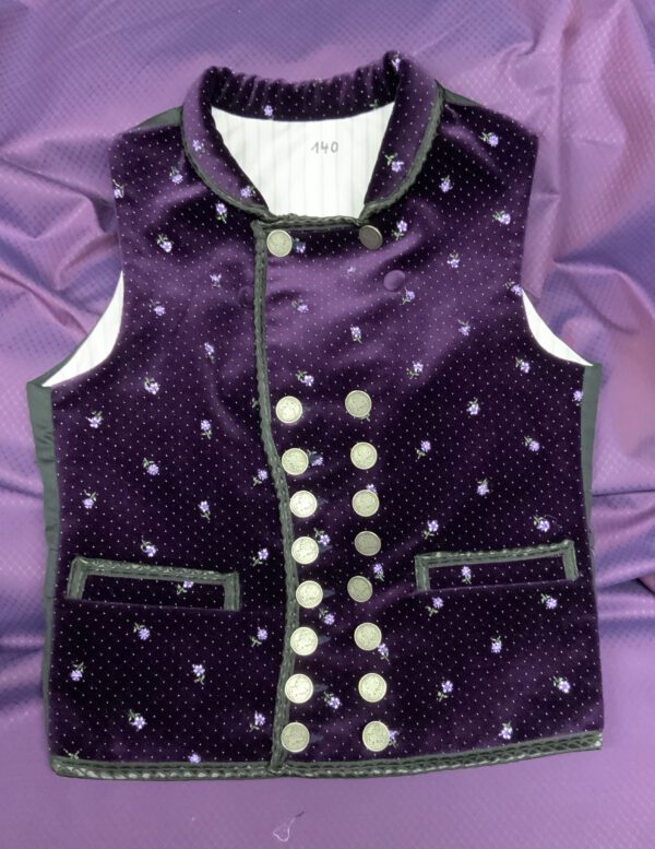 Kinderweste lila 140