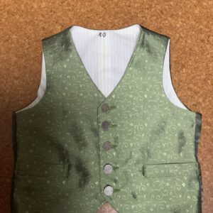 Kinderweste grün Mischgewebe Gr. 80