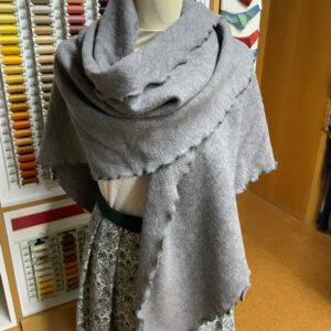 Wolltuch grau
