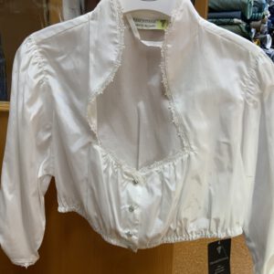 Dirndlbluse Restbluse creme Größe 46