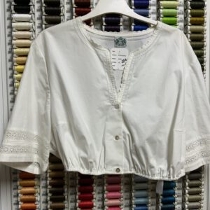 Dirndlbluse Größe 52 weiß